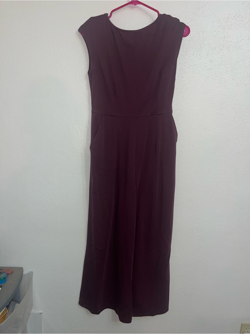 Old Navy Sleeveless Jumpsuit in Deep Burgundy